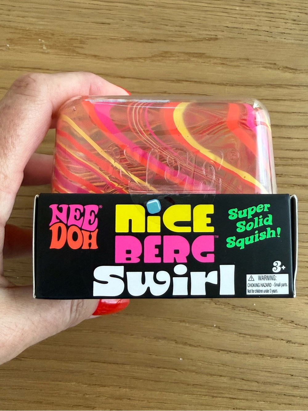 NeeDoh: Nice Berg Swirl Squish Toy 🩷🧡💛